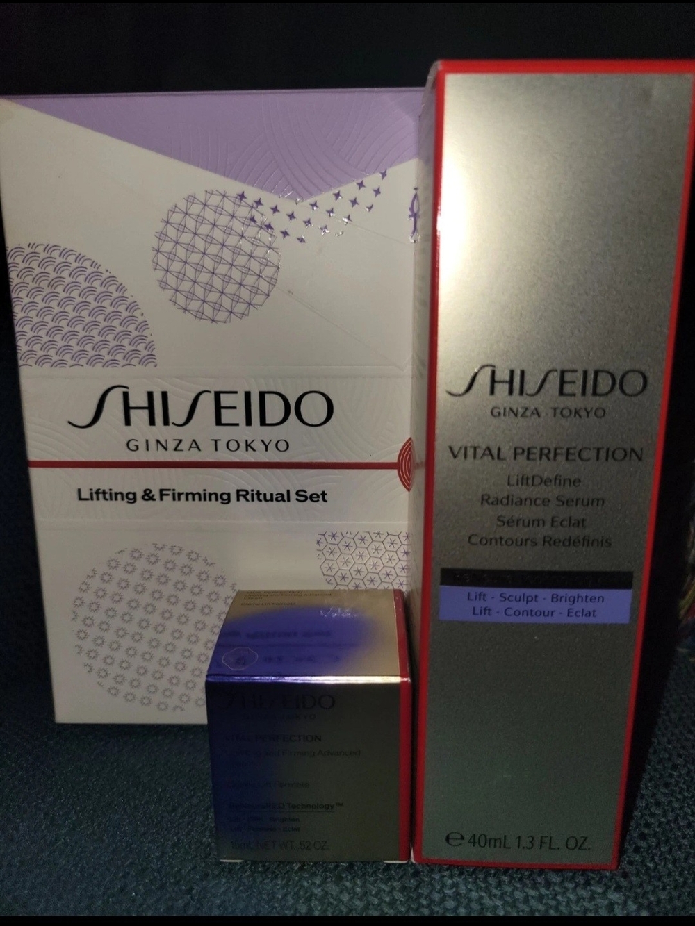Shiseido Vital Perfection Lifting & Firming Skincare Set - White/Purple Accents